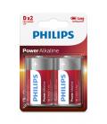 Philips LR20P2B/05 pila doméstica Batería de un solo uso LR20 Alcalino - Imagen 2