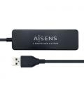 AISENS Hub USB 2.0, Tipo A/M - 4 x Tipo A/H, Negro, 30 cm - Imagen 2
