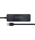 AISENS Hub USB 3.0, Tipo A/M - 4 x Tipo A/H, Negro, 30 cm - Imagen 2