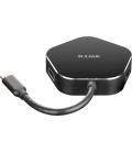 D-Link DUB-M420 base para portátil y replicador de puertos Alámbrico Thunderbolt 3 Negro, Plata - Imagen 2