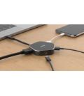 D-Link DUB-M420 base para portátil y replicador de puertos Alámbrico Thunderbolt 3 Negro, Plata - Imagen 4
