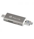 NGS ALLYREADER lector de tarjeta USB/Micro-USB Gris, Blanco - Imagen 3