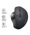 Logitech MX Ergo ratón mano derecha RF inalámbrica + Bluetooth Trackball 440 DPI - Imagen 6