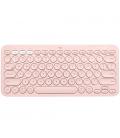 Logitech K380 teclado Bluetooth QZERTY Español Rosa - Imagen 2