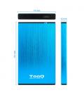 TooQ TQE-2527BL caja para disco duro externo Caja de disco duro (HDD) Negro, Azul 2.5" - Imagen 7