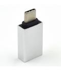 Ewent EW9643 cambiador de género para cable USB C USB A Plata - Imagen 7