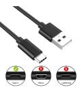 Ewent EC1033 cable USB 1 m USB 2.0 USB A USB C Negro - Imagen 3