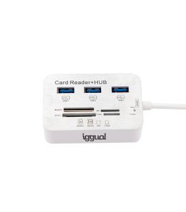 iggual IGG316733 hub de interfaz USB 3.2 Gen 1 (3.1 Gen 1) Type-A 5000 Mbit/s Blanco - Imagen 2
