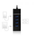 Ewent EW1137 hub de interfaz USB 3.2 Gen 1 (3.1 Gen 1) Type-C 5000 Mbit/s Negro - Imagen 5