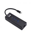 Ewent EW1141 hub de interfaz USB 3.2 Gen 1 (3.1 Gen 1) Type-C 5000 Mbit/s Negro - Imagen 3