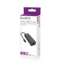 Ewent EW1141 hub de interfaz USB 3.2 Gen 1 (3.1 Gen 1) Type-C 5000 Mbit/s Negro - Imagen 8