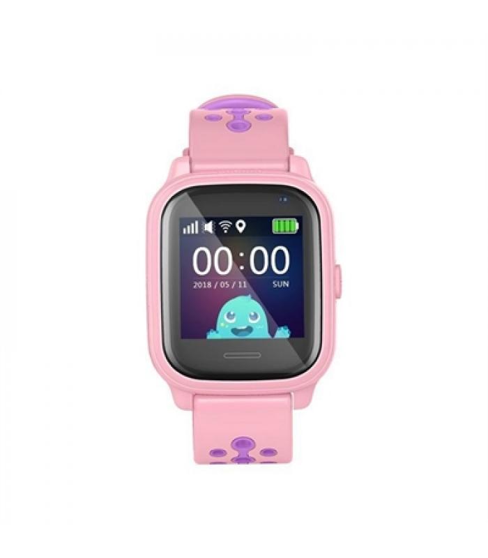 Reloj inteligente con localizador para niños leotec kids allo rosa -  pantalla táctil - gps - cámara fotos - nanosim - botón