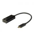 Ewent EW9823 adaptador de cable de vídeo 0,15 m USB Tipo C HDMI tipo A (Estándar) Negro - Imagen 2