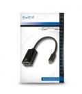 Ewent EW9823 adaptador de cable de vídeo 0,15 m USB Tipo C HDMI tipo A (Estándar) Negro - Imagen 4