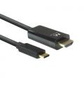 Ewent EW9824 adaptador de cable de vídeo 2 m USB Tipo C HDMI tipo A (Estándar) Negro - Imagen 2