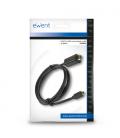 Ewent EW9824 adaptador de cable de vídeo 2 m USB Tipo C HDMI tipo A (Estándar) Negro - Imagen 4