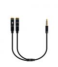 Ewent EC1641 cable de audio 0,3 m 3,5mm 2 x 3,5mm Negro - Imagen 3