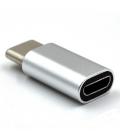 Ewent EW9645 cambiador de género para cable USB C Micro USB B Plata - Imagen 4