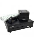 Pack approx apppospack4180 cajón portamonedas/ impresora termica/ lector de codigos y rollos termicos - Imagen 1