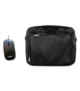 MALETIN NILOX ESSENTIAL 2 + RATON 15,6" NEGRO - Imagen 2