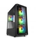 CAJA SHARKOON TK4 RGB ATX 2XUSB3.0 1XUSB2.0 SIN FUENTE NEGRO - Imagen 2