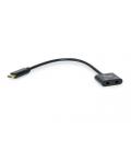 Equip 133469 cable de audio 0,15 m USB C 2 x 3,5mm Negro - Imagen 2