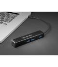 Conceptronic DONN07B hub de interfaz USB 3.2 Gen 1 (3.1 Gen 1) Type-C 5000 Mbit/s Negro - Imagen 4