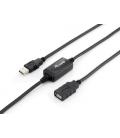 Equip 133310 cable USB 10 m USB 2.0 USB A Negro - Imagen 2