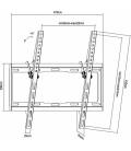 Equip 650311 soporte para TV 139,7 cm (55") Negro - Imagen 3
