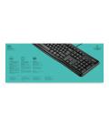 Logitech Keyboard K120 for Business teclado USB QWERTY Internacional de EE.UU. Negro - Imagen 9