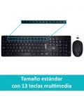 Ewent EW3256 teclado RF inalámbrico QWERTY Español Negro - Imagen 9