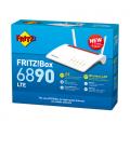 AVM FRITZ!Box 6890 LTE International router inalámbrico Gigabit Ethernet Doble banda (2,4 GHz / 5 GHz) 3G 4G Rojo, Blanco - Imag