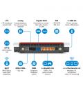 AVM FRITZ!Box 6890 LTE International router inalámbrico Gigabit Ethernet Doble banda (2,4 GHz / 5 GHz) 3G 4G Rojo, Blanco - Imag
