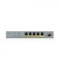 Zyxel GS1350-6HP-EU0101F switch Gestionado L2 Gigabit Ethernet (10/100/1000) Energía sobre Ethernet (PoE) Gris - Imagen 3