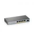 Zyxel GS1350-6HP-EU0101F switch Gestionado L2 Gigabit Ethernet (10/100/1000) Energía sobre Ethernet (PoE) Gris - Imagen 5