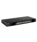 D-Link DGS-1520-28 switch Gestionado L3 10G Ethernet (100/1000/10000) 1U Negro - Imagen 2