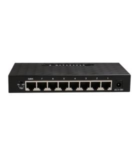 iggual GES8000 No administrado Gigabit Ethernet (10/100/1000) Negro - Imagen 2