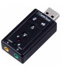 Ewent EW3762 cambiador de género para cable USB audio-in/audio-out Negro - Imagen 2