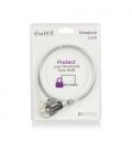 Ewent EW1242 cable antirrobo Negro, Acero inoxidable 1,5 m - Imagen 16