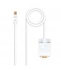 Cable nanocable conversor mini dp a vga mini dp - m - vga - m blanco 3.0 m - Imagen 2