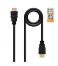 Cable hdmi nanocable 10.15.3602/ hdmi macho - hdmi macho/ 2m/ negro - Imagen 4