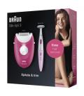 Braun Silk-épil 3 81711457 depiladora 20 pinzas Rosa, Blanco - Imagen 4