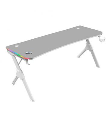 Mars Gaming MGDXLRGBW Mesa Gaming Ergonómica RGB Blanco Grande - Imagen 1