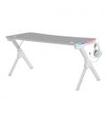 Mars Gaming MGDXLRGBW Mesa Gaming Ergonómica RGB Blanco Grande - Imagen 2