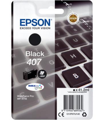 TINTA EPSON 407 NEGRO - Imagen 1