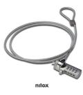 CABLE SEGURIDAD PARA PORTATIL NILOX COMBINACION 4 DIGITOS 1,5M - Imagen 1