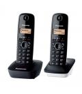 Teléfono inalámbrico panasonic kx-tg1612sp1/ pack duo/ negro - Imagen 1