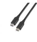 AISENS A107-0061 cable USB 1 m USB 3.2 Gen 2 (3.1 Gen 2) USB C Negro - Imagen 2
