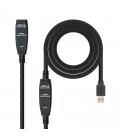 CABLE USB NANO CABLE USB3.0 A/M - USB3.0 A/H 10.0M NEGRO ALARGADOR C/AMPLIFICADOR