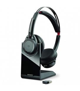 Auricular inalámbrico plantronics voyager focus uc estándar b825/ con micrófono/ bluetooth/ usb/ incluye soporte/ negro - Imagen